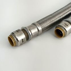 2 Braided Water Hoses 18 Inch