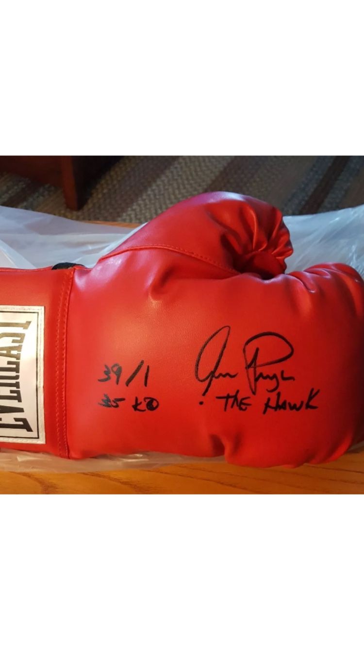 Signed boxing glove