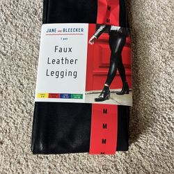 Faux leather leggings