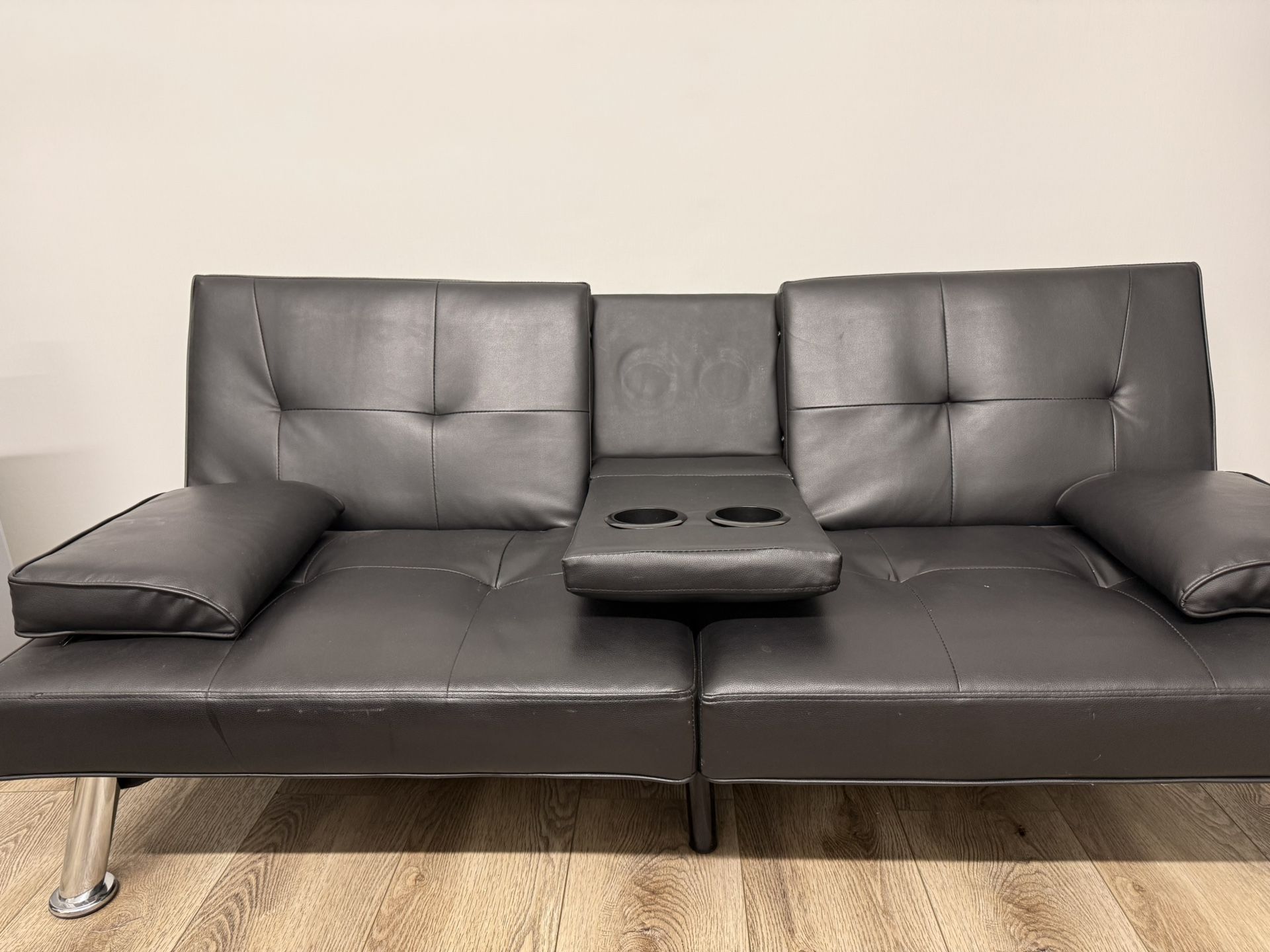 Modern Faux leather Convertible Sofa bed