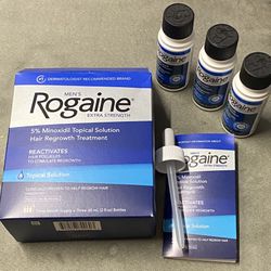 Men’s Rogaine Extra Strength 3 month supply hair regrowth topical solution 