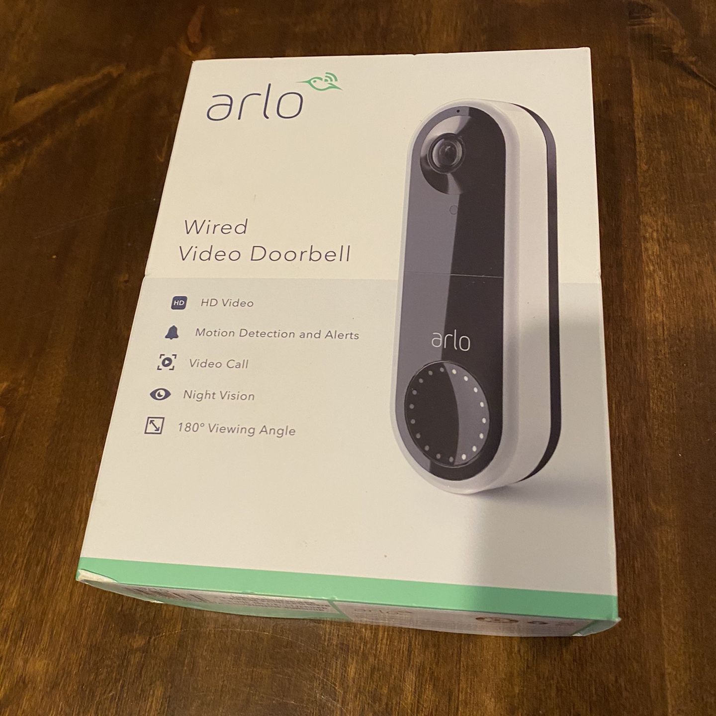 NEW In Box Arlo Wired Video Doorbell Security