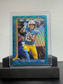 Ladd McConkey Topps Chrome Refractor /199