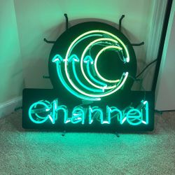 Channel grain neon sign