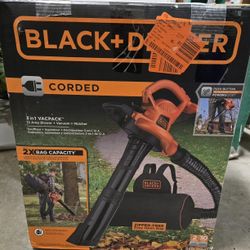 Black And Decker BEBL7000 Corded 3-in-1 Leaf Vac, Blower Mulcher