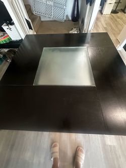 NO CHAIRS Square Dining table ONLY