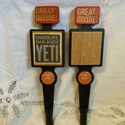 Great Divide Brewing Co Denver Colorado Chocolate Oak Aged Yeti Beer Tap Handle