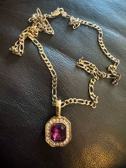 Sterling Silver Necklace with gold overlay Italy 925