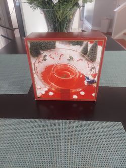 Christmas  Snowman Chips And Dip Bowl For Sale