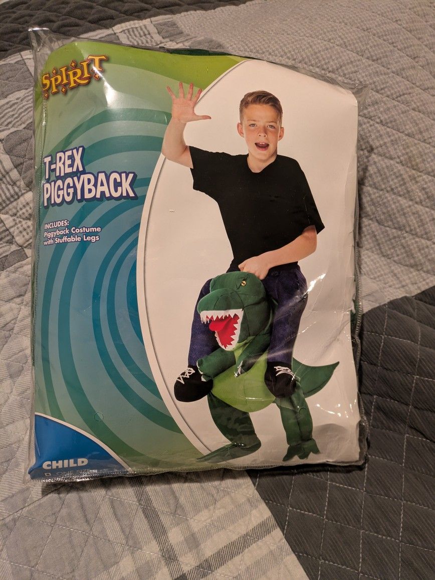 Kids T-Rex Piggyback Halloween Costume
