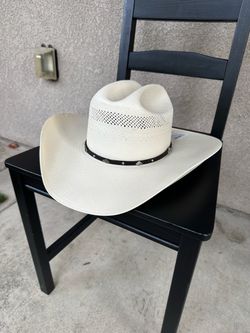 Stetson Lobo Natural Straw Cowboy Hat – Size 7 1/2 – 4 1/4” Brim – Made in USA