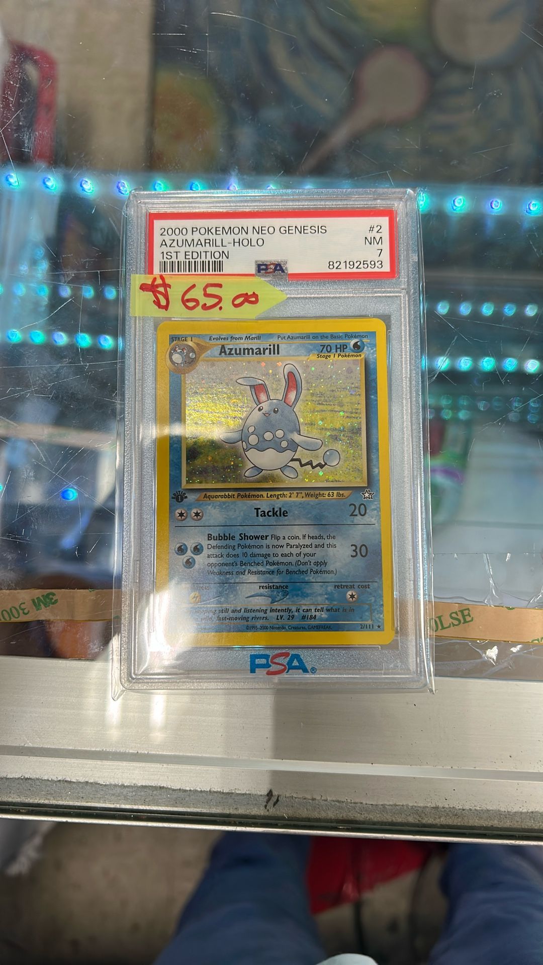 PSA 7 azumarill holo 1st edition
