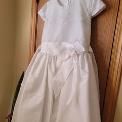 Girls First Comunión White Dress Size 14