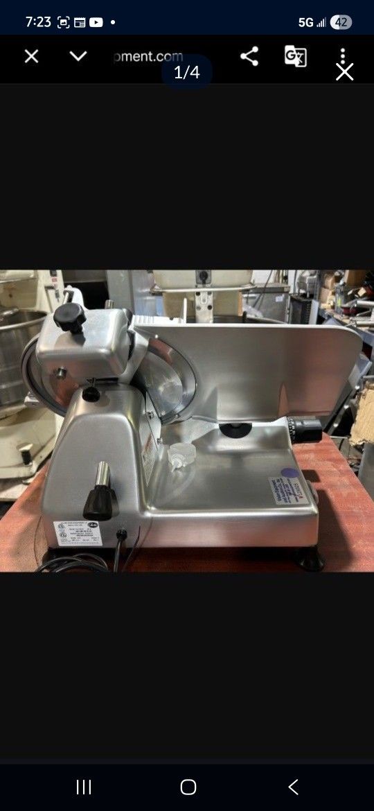 New Globe G12 12" Manual Meat Deli Cheese Food Slicer