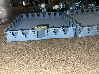 blue christmas decor