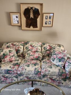 High End Colorful Flower Couch