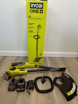 RYOBI ONE+ 18V 13 in. Cordless Battery String Trimmer with 2.0 Ah Battery and Charger