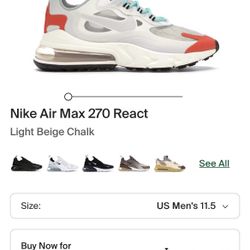 Nike Air Max 270 React - 11.5