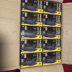 RAVEN CLASSIC 7MIL BLACK GLOVES SIZE XL CASE OF 10 Boxes of 100