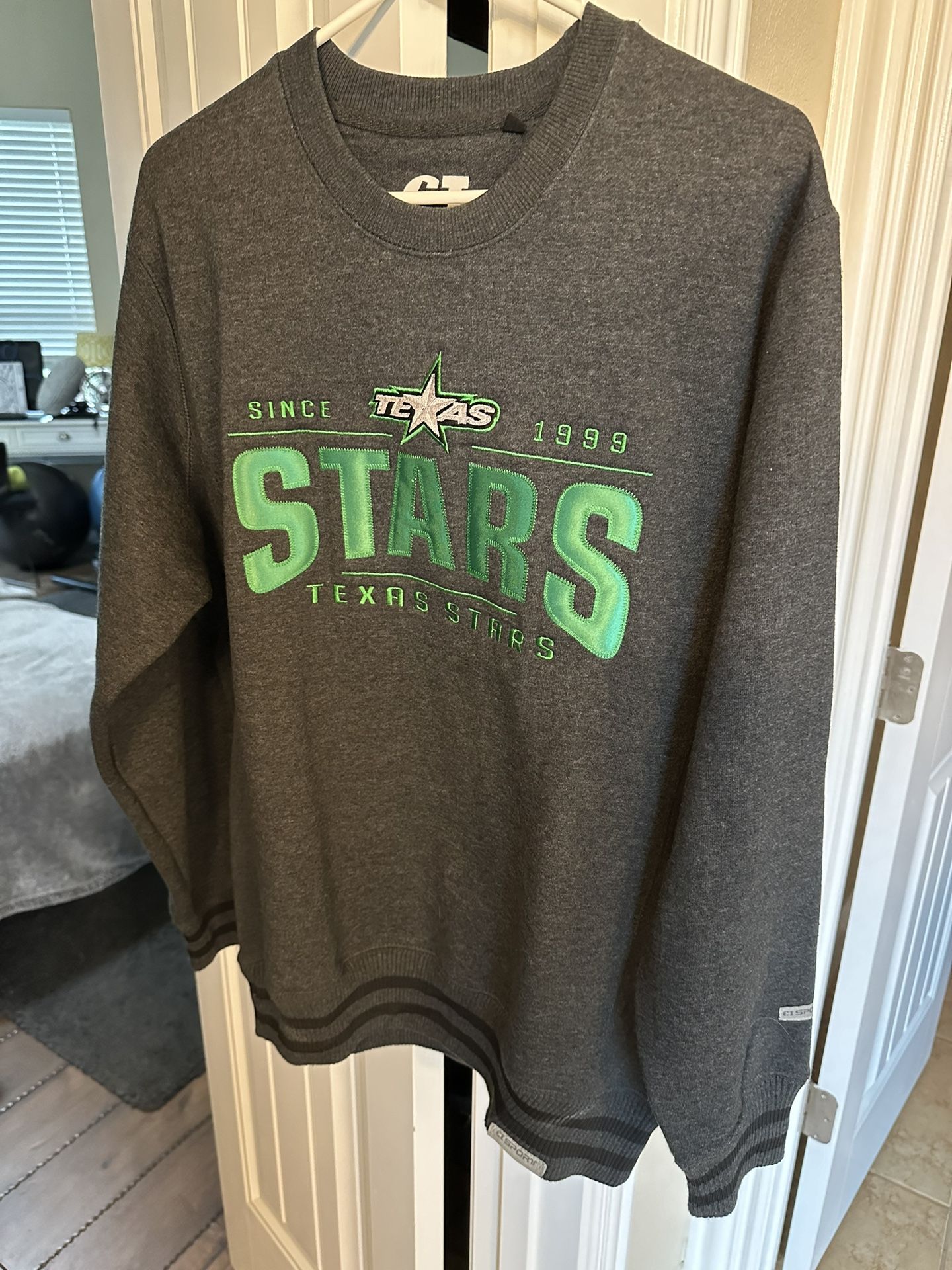 Texas Stars Embroidered Crew Sweatshirt 