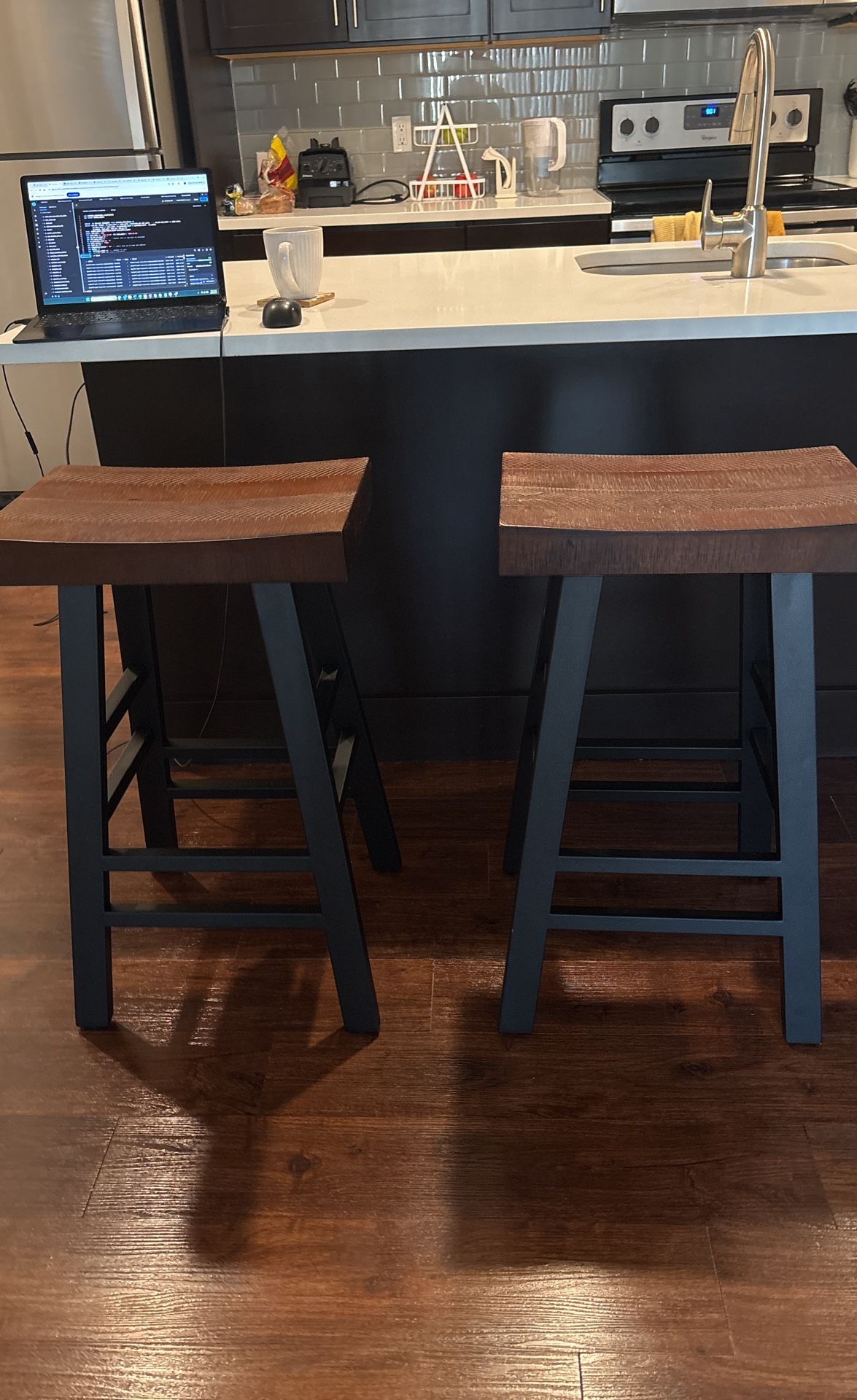 Two Bar Counter Stools