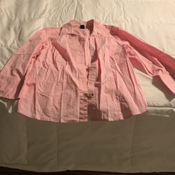 Long Sleeve Pink L Shirt