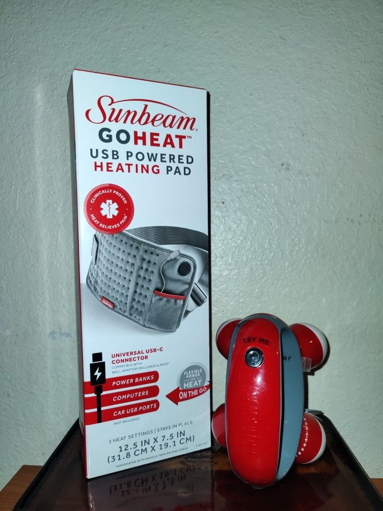 Brand NEW! 🔴   Sunbeam Go HEAT & HoMedics - Body Care Products (((PENDING PICK UP TODAY)))