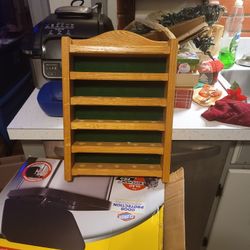 Solid Oak 25 Golf Ball Display 