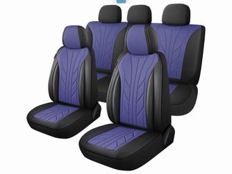 3D Foam Faux Leather Car Seat Covers Full Set,Breathable Faux Leather Seat