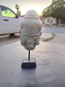 Antique Bayon Buddha head statue