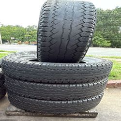 285 70 17 SET OF 4 USED WITH 80% TREAD REMAINING.