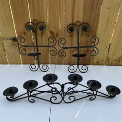 Pier 1 Rustic Candle Holders Wall And Table 