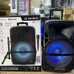 12’’ Bluetooth Speaker with tripod and wired microphone
