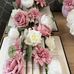 Pink Baby Shower Centerpieces 