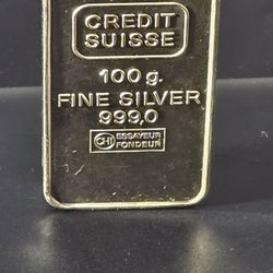 100g.Fine Silver 999.0 Bar