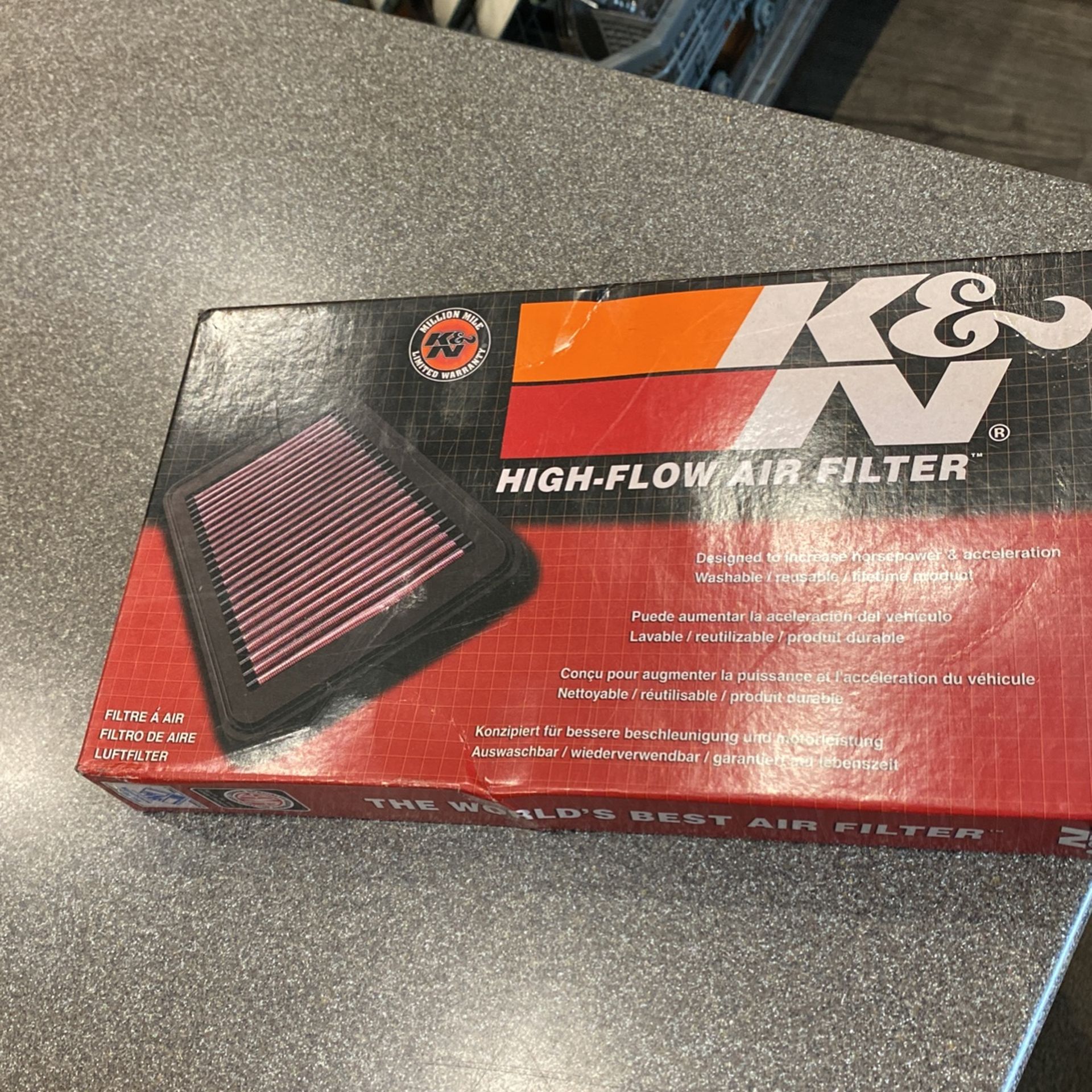 K&N Engine Air Filter: Increase Power & Acceleration, Washable, Premium, Replacement Car Air Filter: Compatible with 2004-2019 Fiat/Citreon/Peugeot/Ac