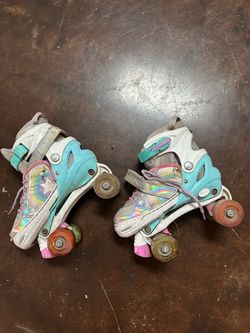 Girls-Sulifeel rainbow unicorn size adjustable light up roller skates