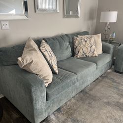 Teal Sofa And Loveseat 