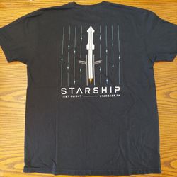 SpaceX Starship Flight 1 Shirt  Size L