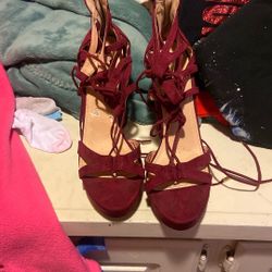 Burgundy Heels