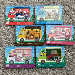 Animal Crossing - Sanrio Collaboration Amiibo cards (all 6)