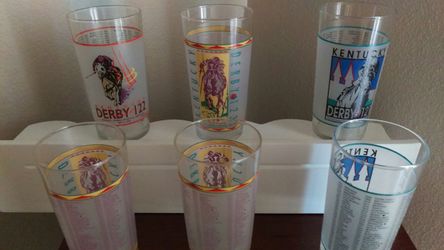 1995-96 Kentucky Derby glasses