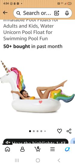 Xlg inflatable unicorn