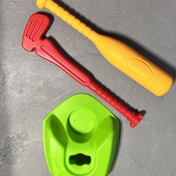 Step 2 Toddler Plastic Baseball Bat, Tee & Golf Club