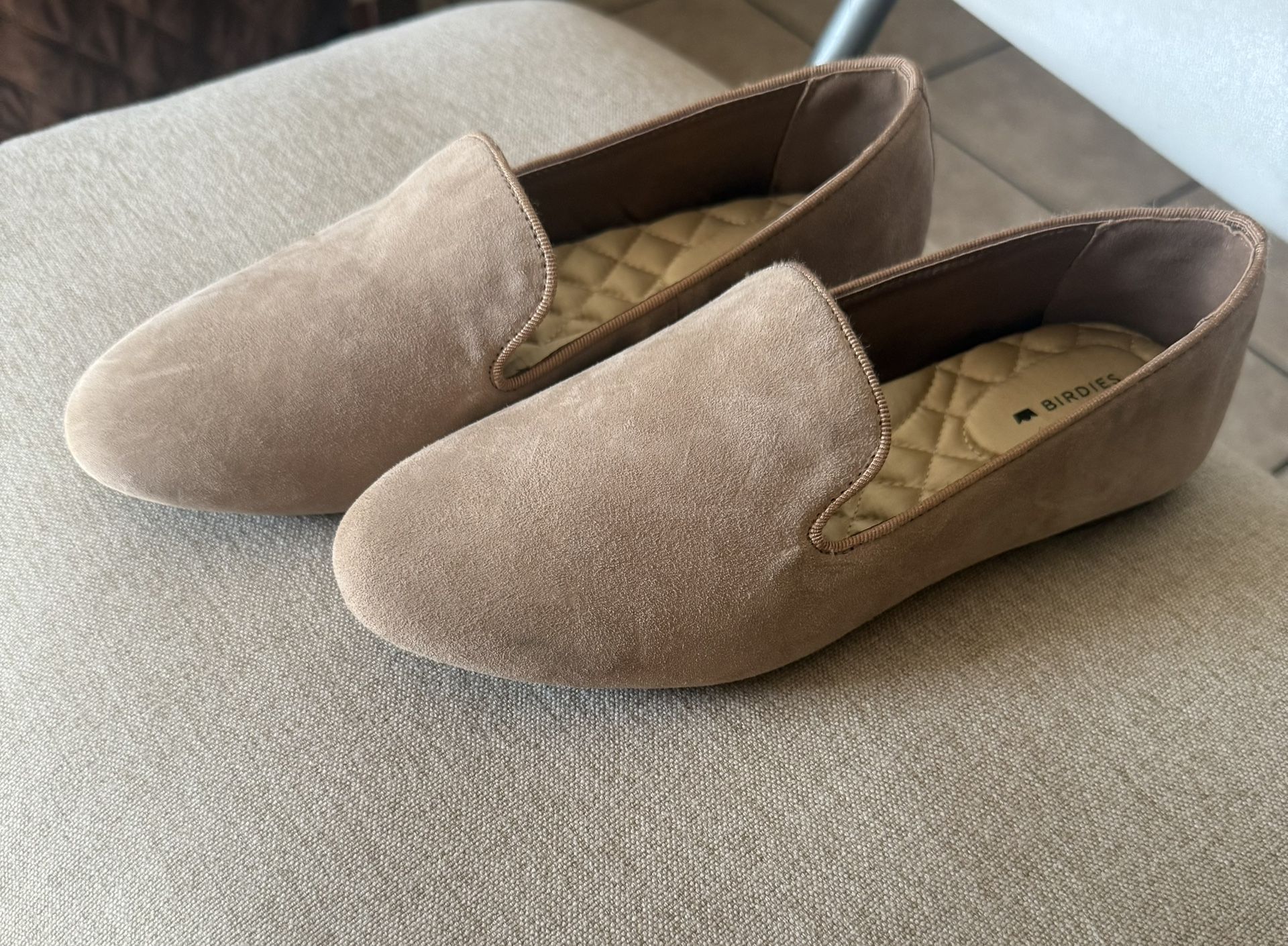 Size 7: Birdies The Starling Flats (Latte Suede)