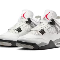 Jordan 4 Retro White Cement 2025 Brand New In Box 100% Authentic Men’s Size 12