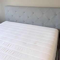 Queen Mattress + Upholstered Bed Frame