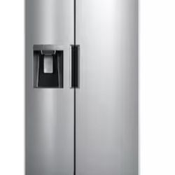 Midea 26.3 Cubic Ft Side By Side Refrigerator With Ice Maker