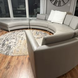 Modern Large Circle Lather Sofa  !!!