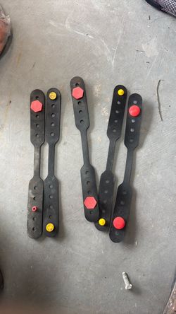 Rubber sleeve Straps with Plastic Knobs